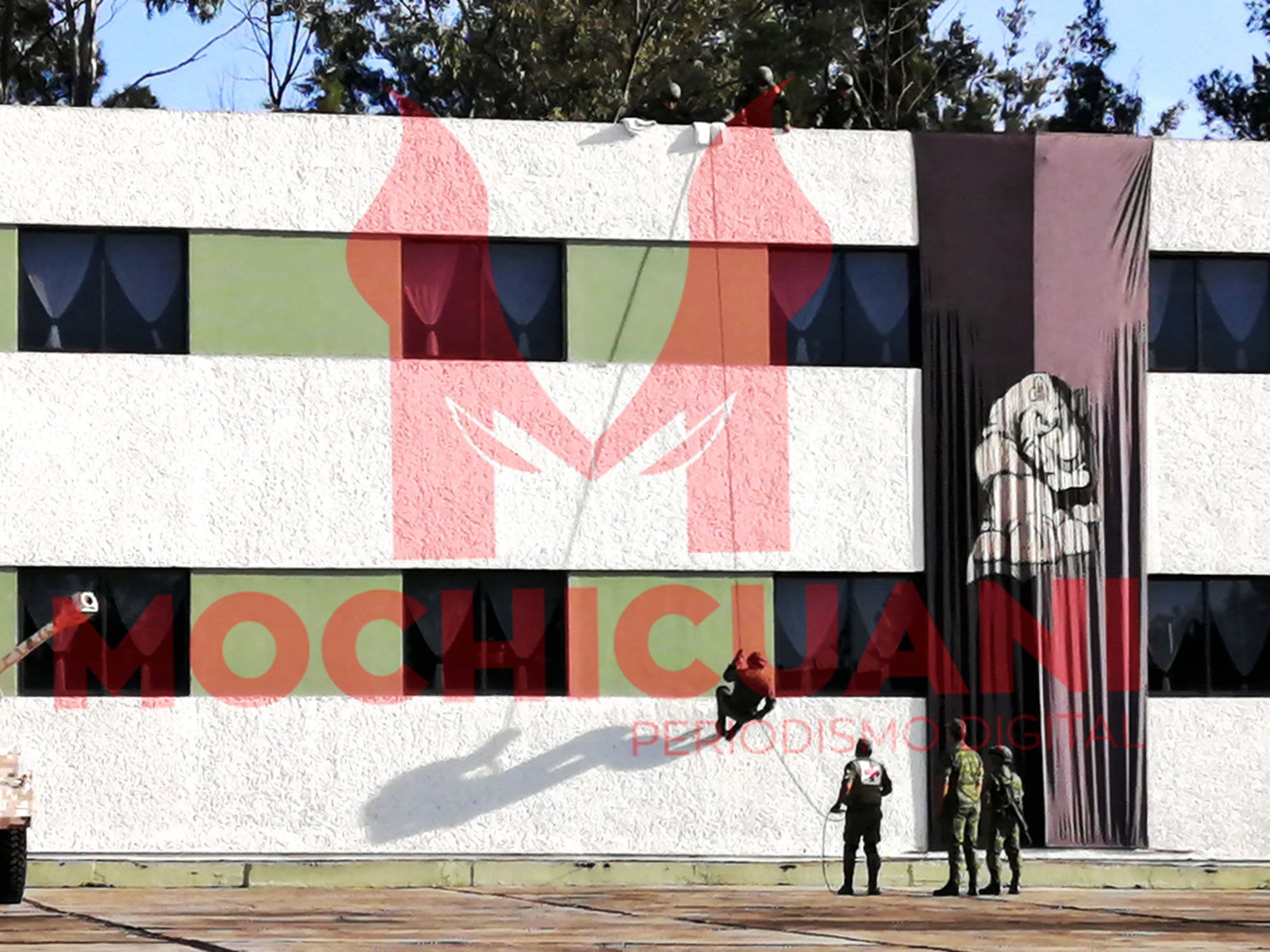 Actividad en el campo militar. Foto Máximo Cerdio