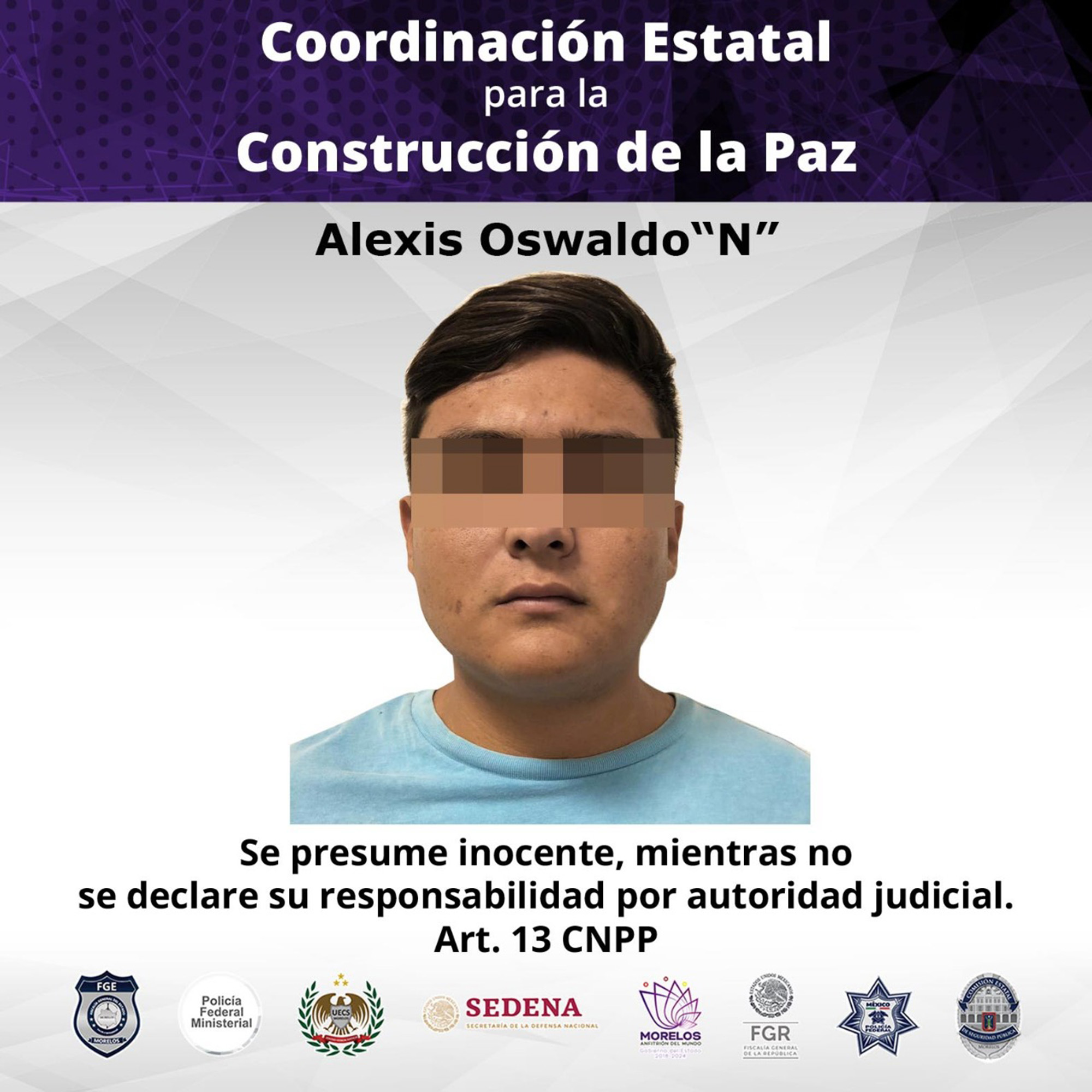 Ficha de Alexis Oswaldo “N”, resunto atacante. Foto cortesía