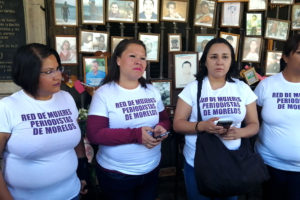 Red de Mujeres periodistas de Morelos se pronuncian. Foto Máximo Cerdio