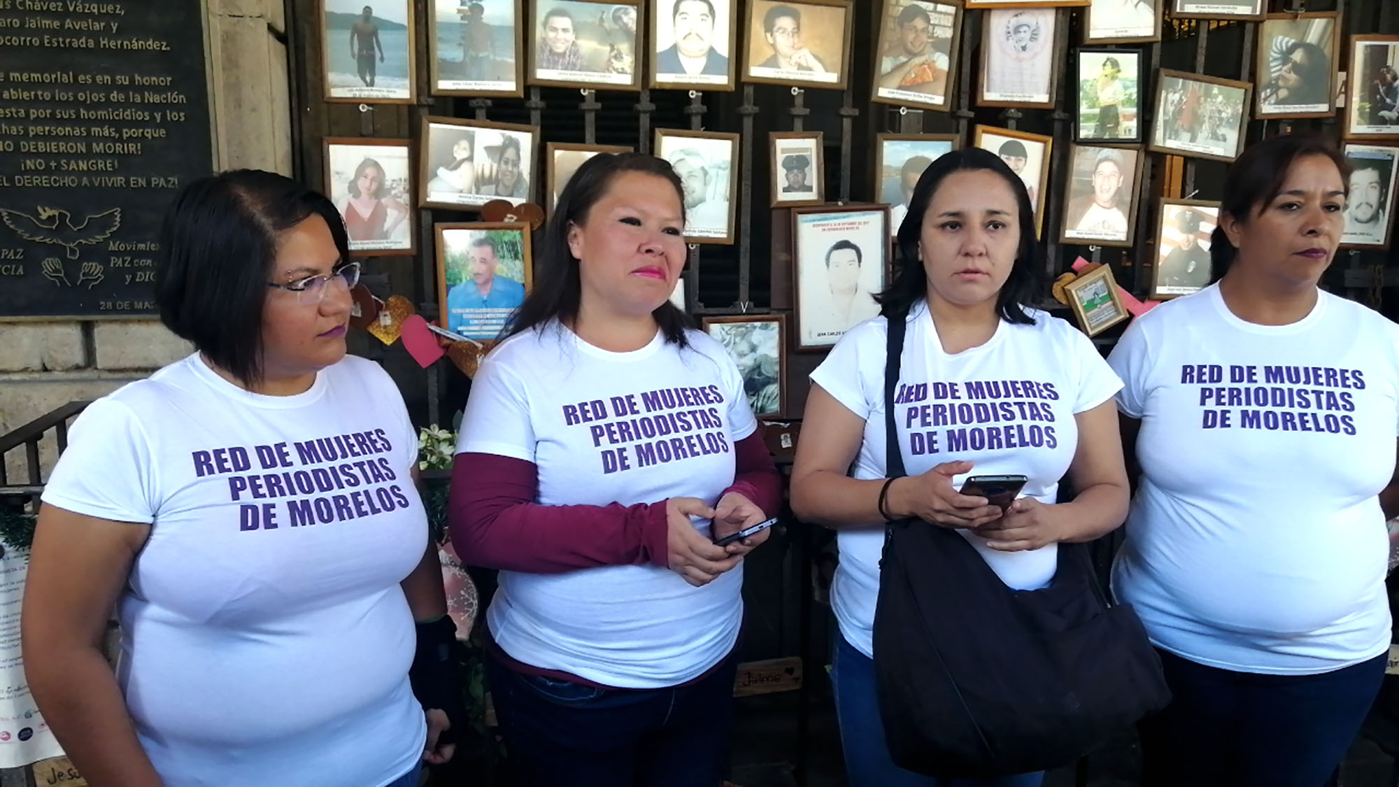 Red de Mujeres periodistas de Morelos se pronuncian. Foto Máximo Cerdio