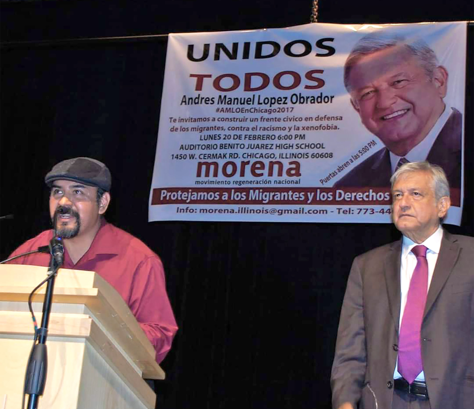 Alfonso Seiva y AMLO Foto cortesía