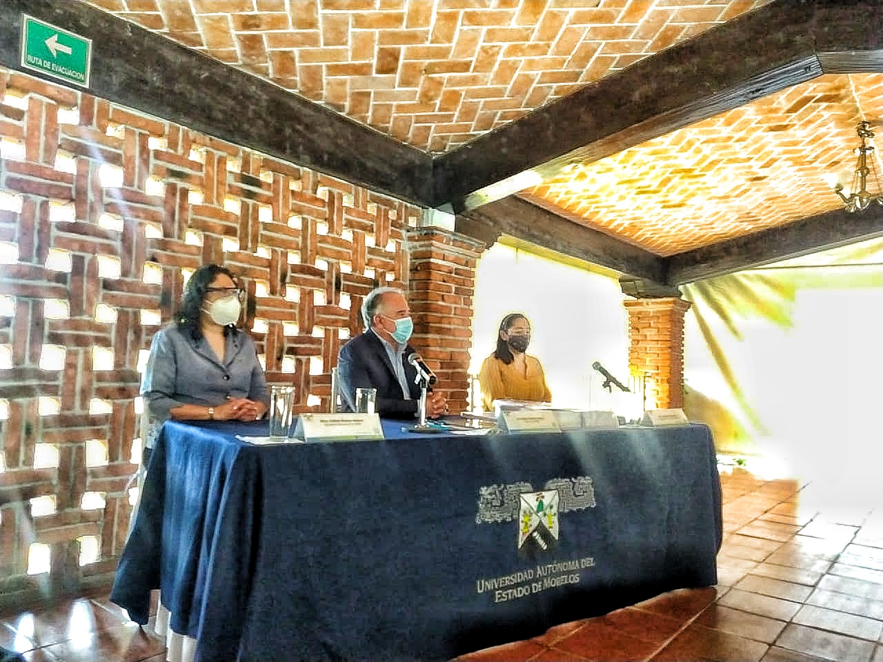 Conferencia de prensa UAEM. Foto cortesía 