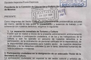 Solicitud del gremio de cultura