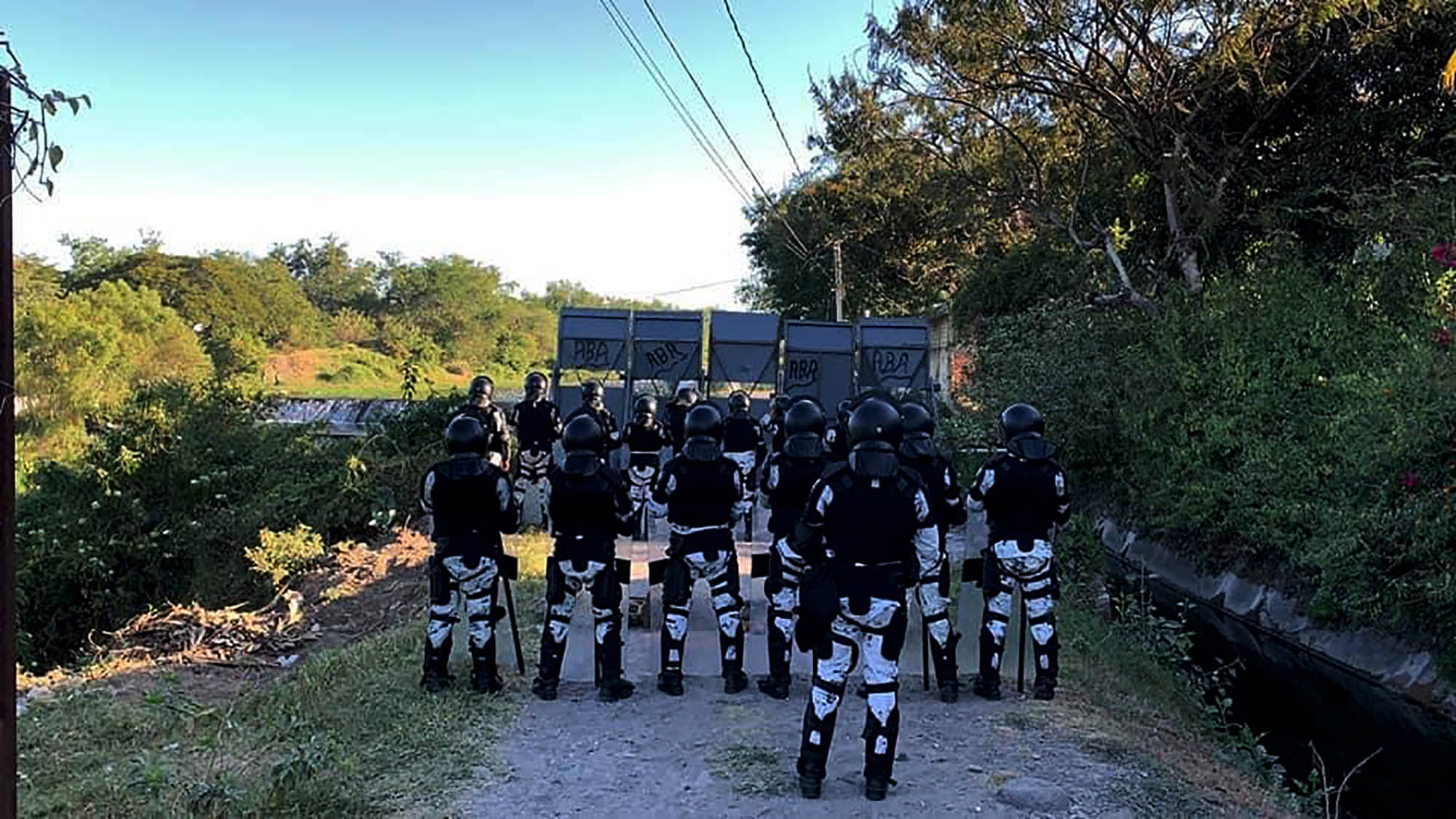 Guardia Nacional en San Pedro Apatlaco. Foto rosy Linares