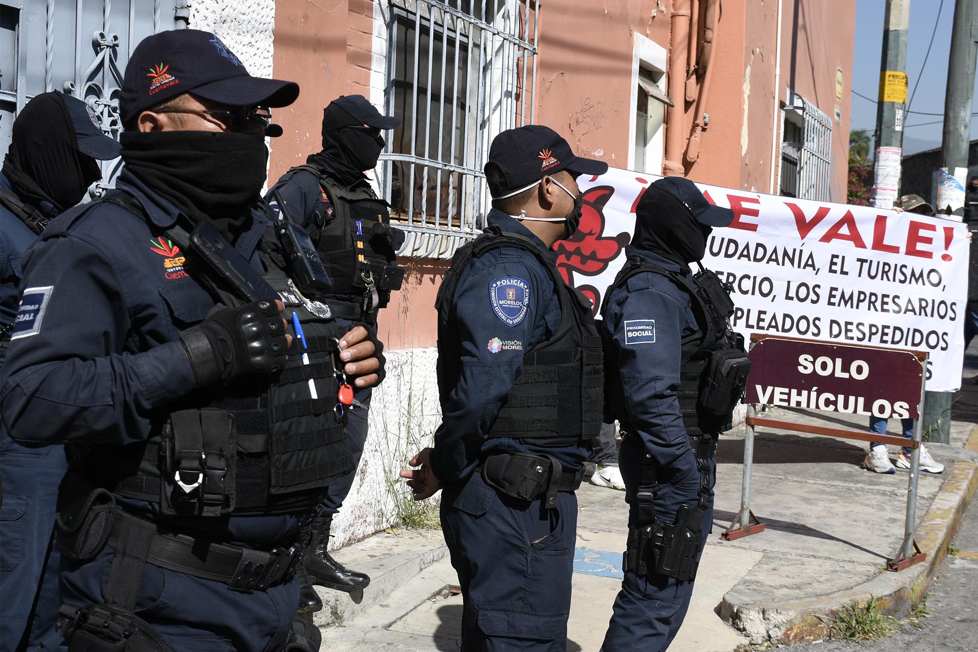 Policías. Foto de aspecto