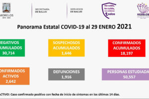 Coronavirus al Al 29 de enero