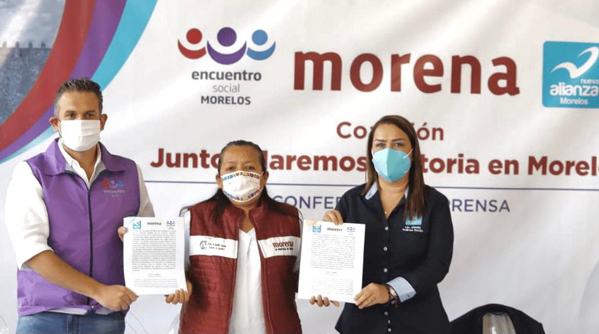 Presentan coalición Juntos Haremos Historia PES-MORENA y PANAL – Mochicuani