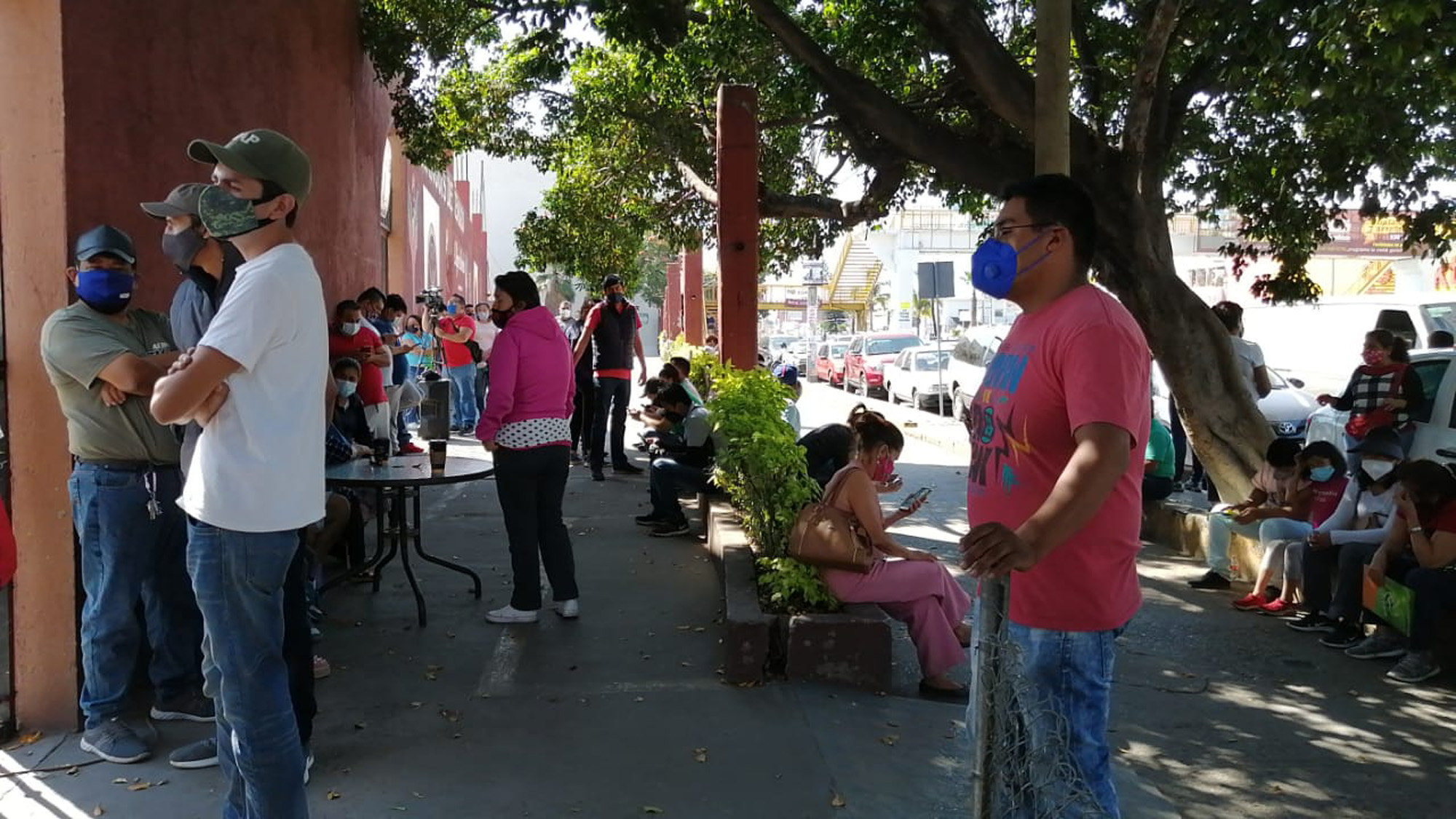 Manifestacion para reapertura de Tianguis de Temixco. Foto cortesía