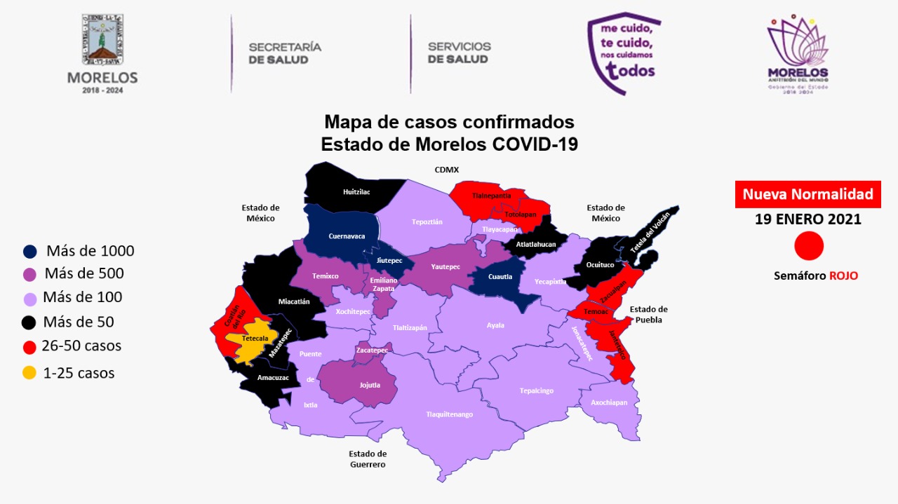 Mapa casos confirmados