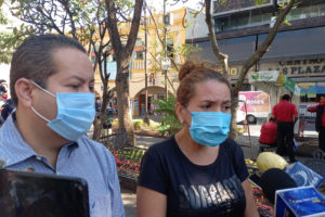 Familiares de Damaris, afectada. Foto cortesía