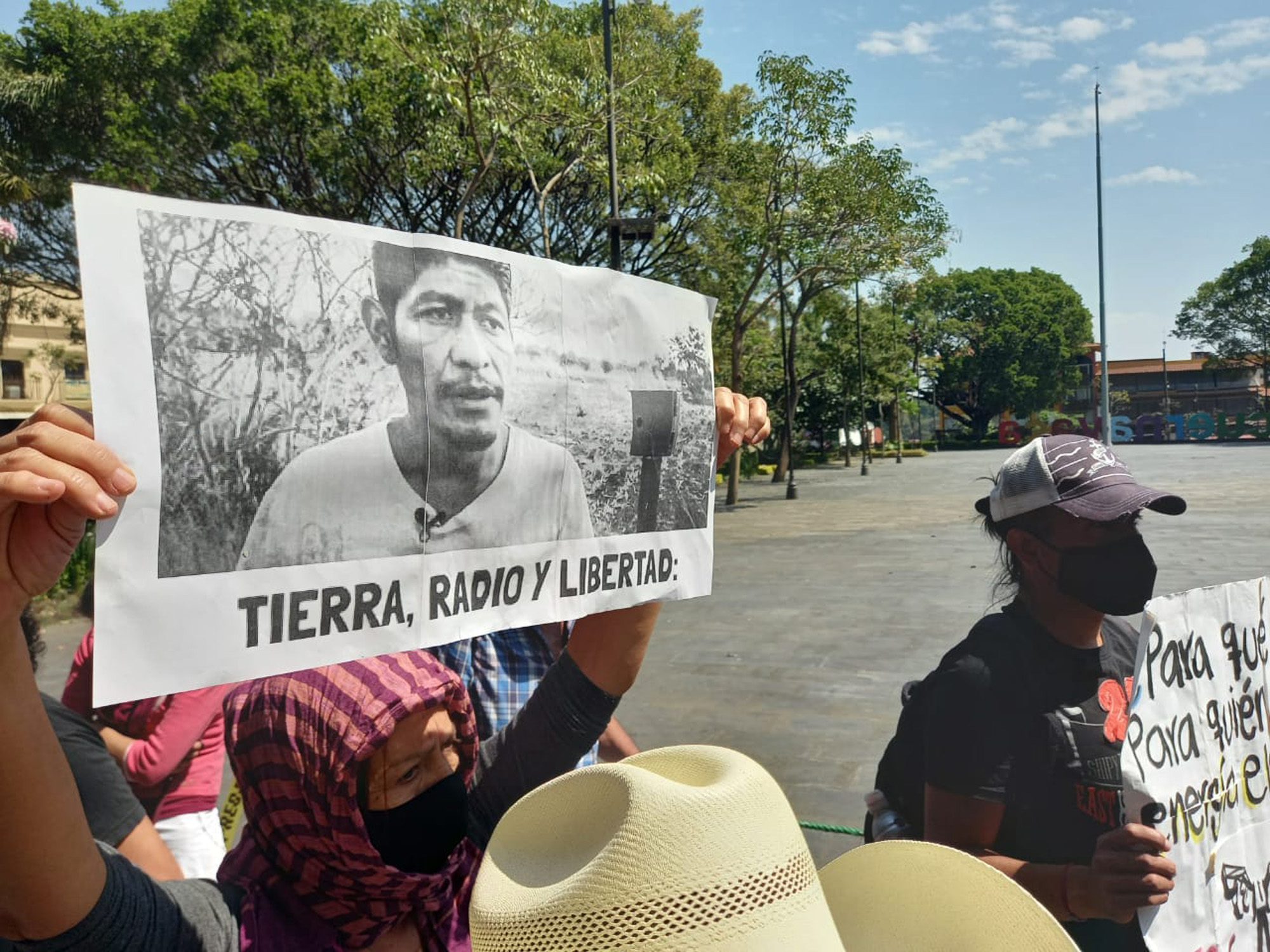 Protesta por asesinato de Samir. Foto cortesía