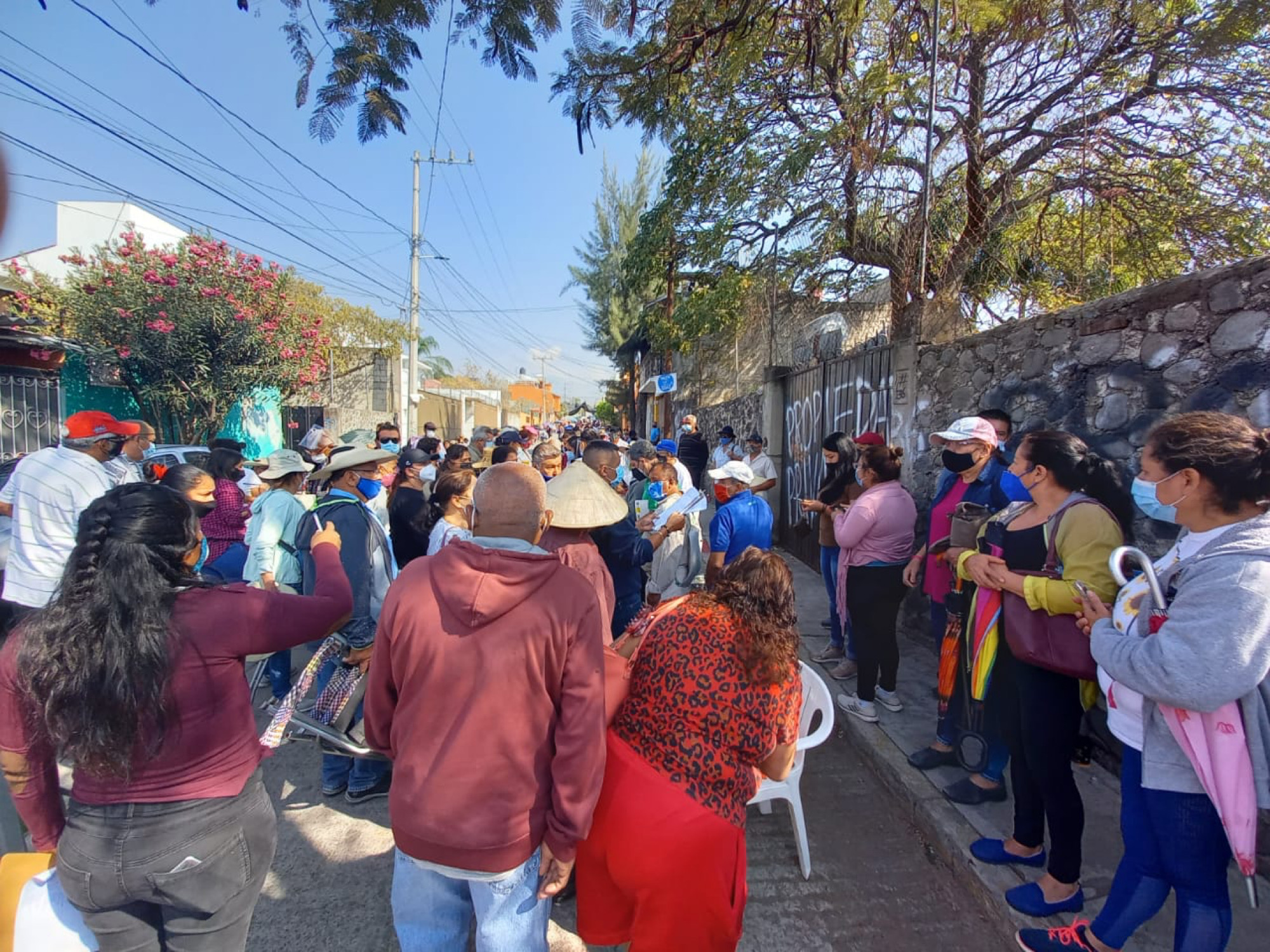 Vacunacion en Jiutepec. Foto cortesia