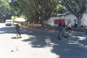 Bloqueo de vecinos de Tlatepexco. Foto cortesía