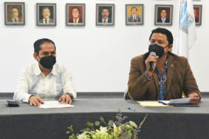 Firma de convenio UAEM y TSJ. Foto cortesía