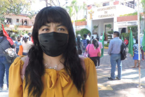 Milagros Hernández Saavedra, vocera de Antorcha Campesina. Foto cortesía