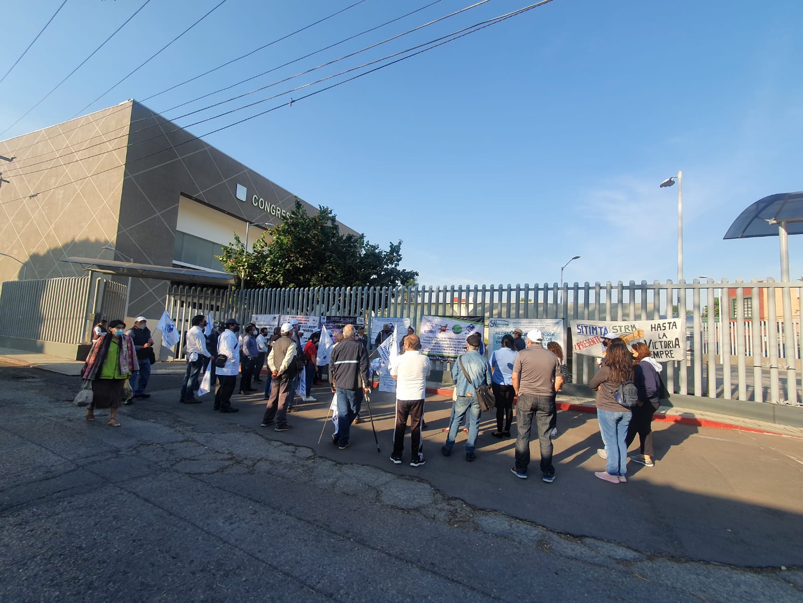 Trabajadores en el Congreso 