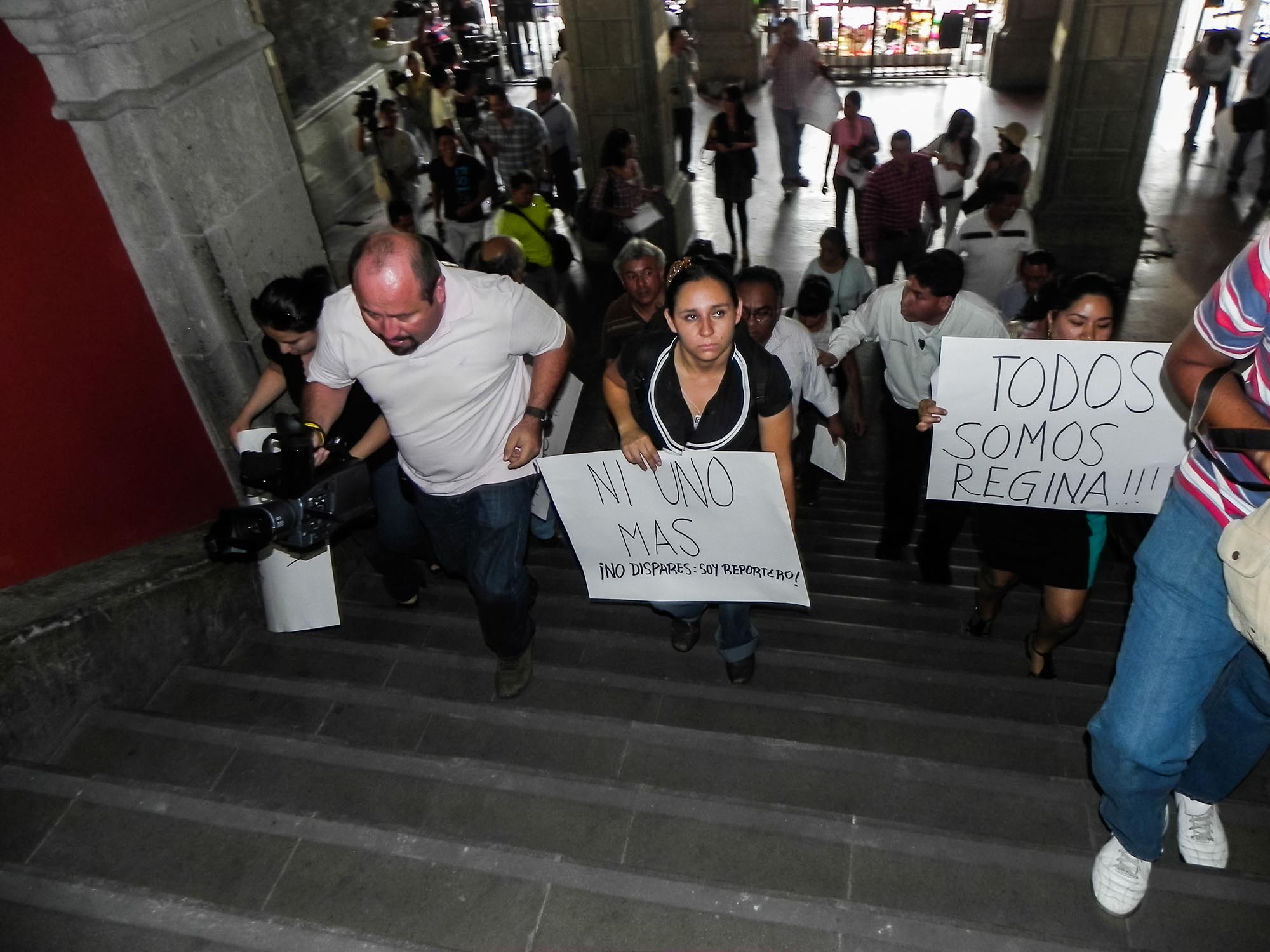 Reporteros protestan por inseguridad