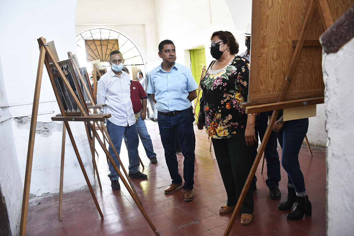 Alcalde Carlos Franco en la exposición 