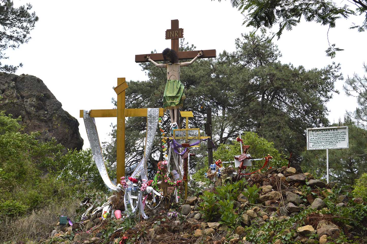 La Cruz de los chalmeros en Tlayacapan