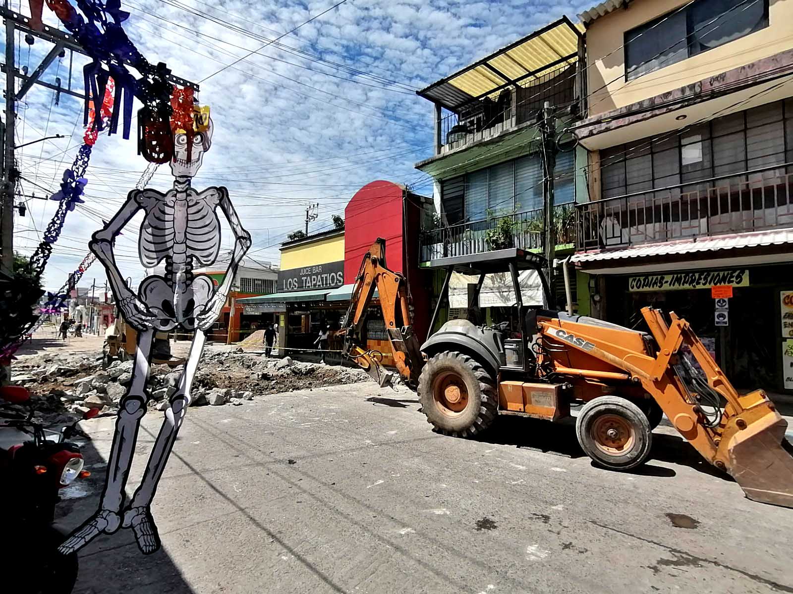 Obras en el centro de Jojutla 