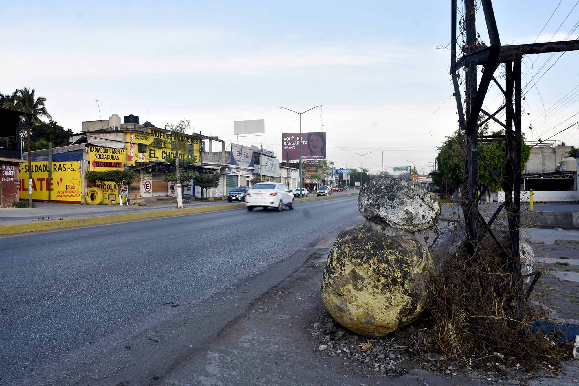 Piedras en la carreteram