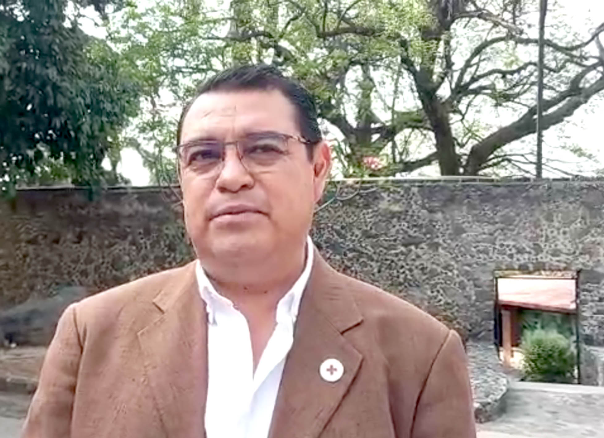 José Luis Alqucira, delegado de la Cruza Roja Mexicana Delegación Morelos