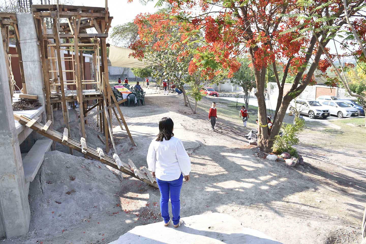 Espacio escolar en construcción