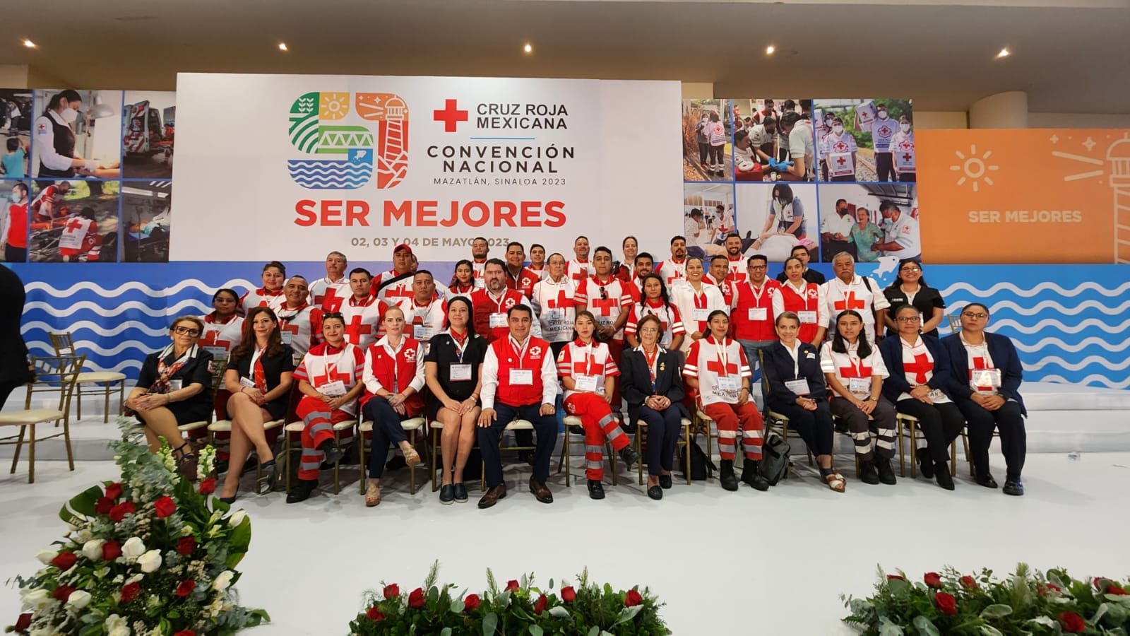 Aspecto de la Convención Nacional de la Cruz Roja Mexicana realizada este año en Mazatlán, Sinaloa.
