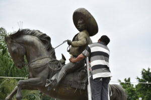 Estatua ecuestre de Zapata. Jojutla