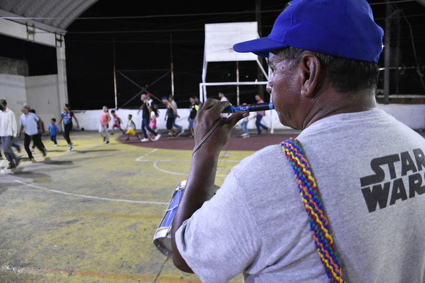 Pablo Paredes ensayando