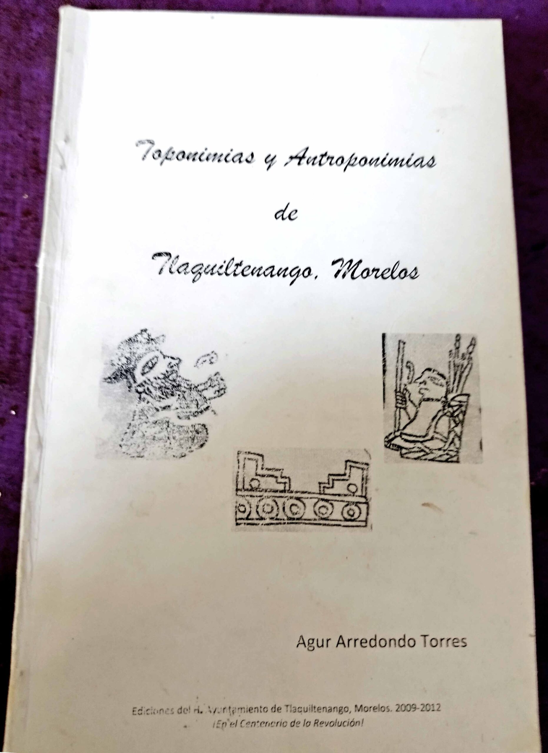 Original mecánico del folleto de toponimiasM