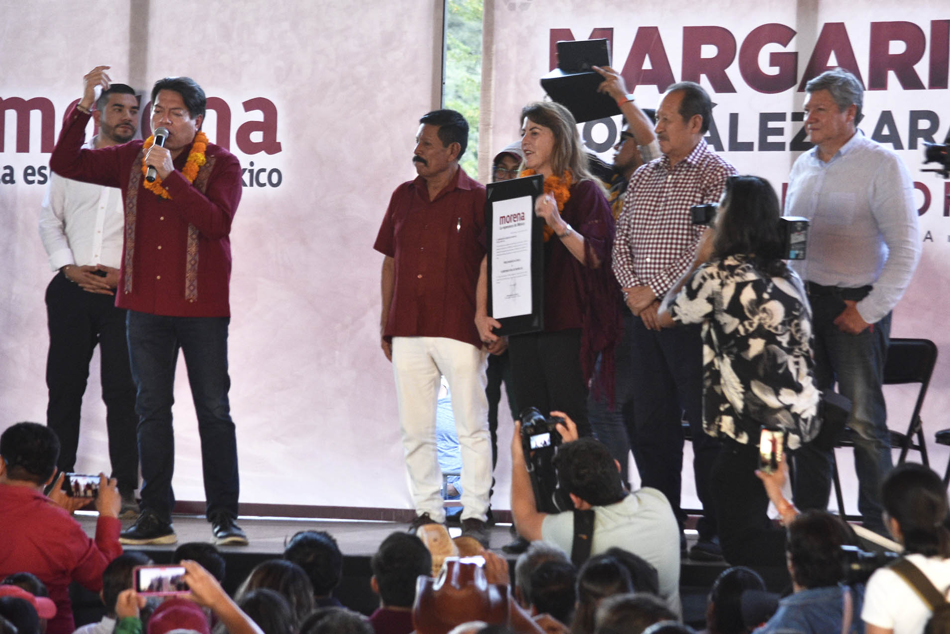 Margarita González en arranque de precampaña