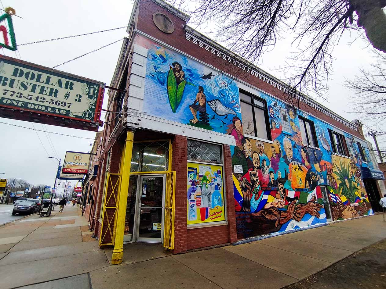 Chicago. Mural dedicado a los migrantes 