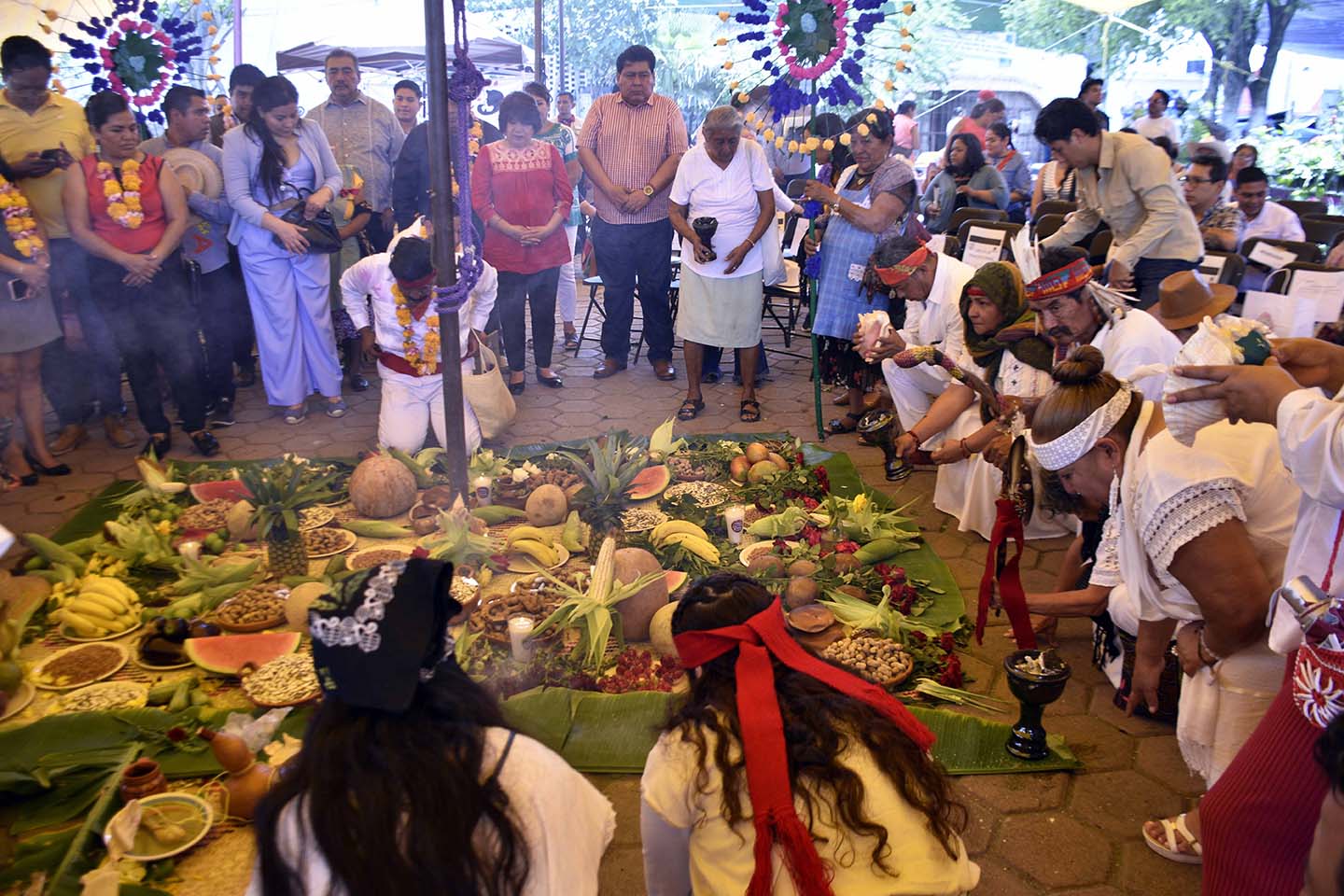 Ofrenda en el evento