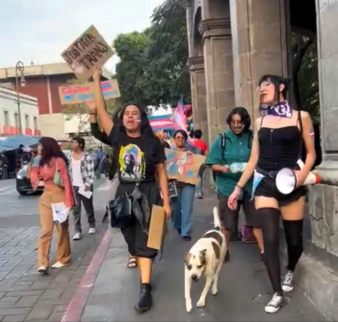 Manchas actual en manifestación