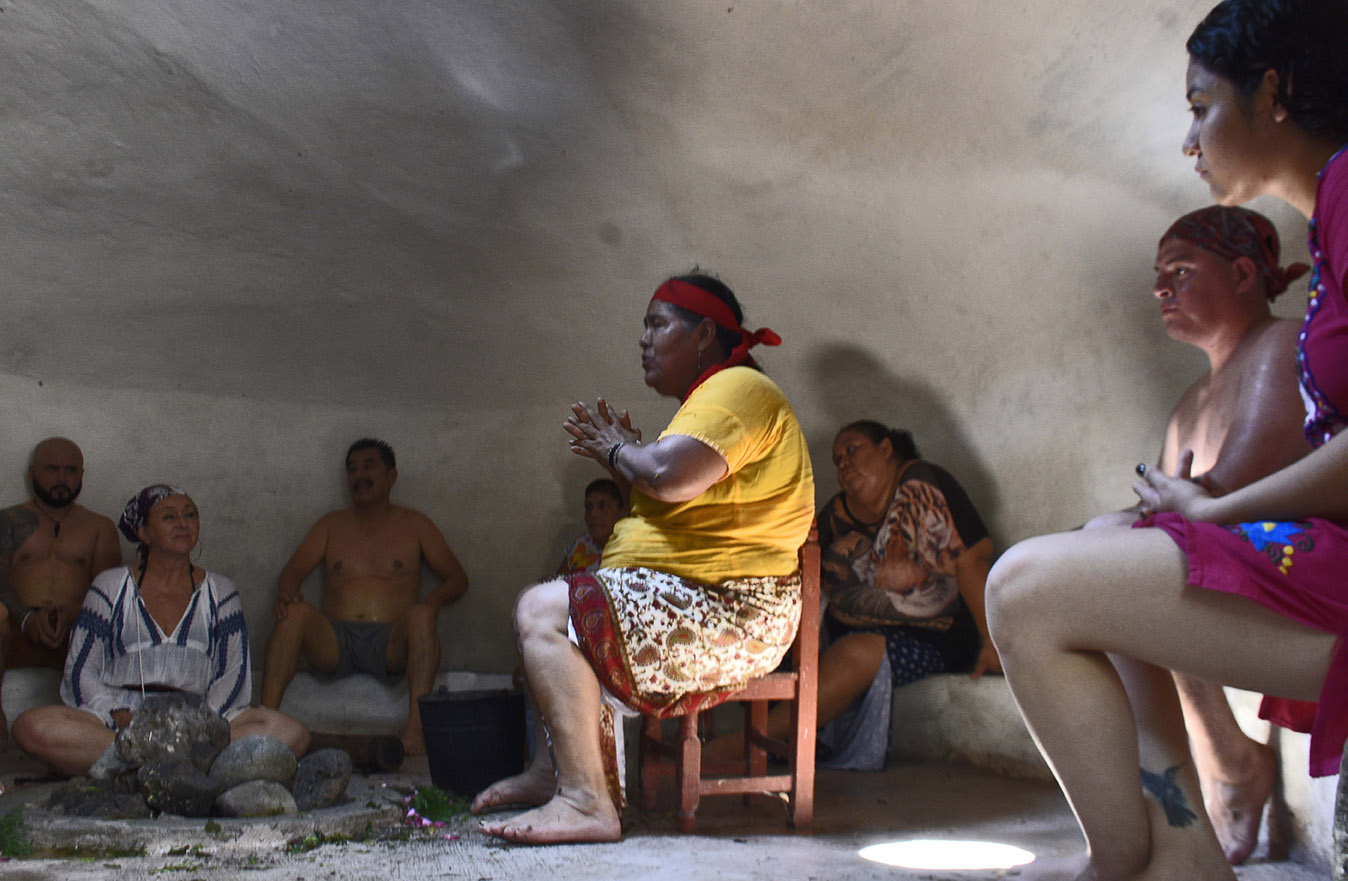 Sesión temazcal aspecto