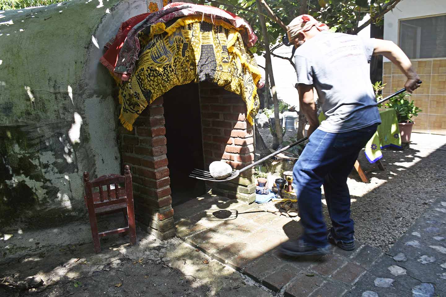Sesión temazcal aspecto
