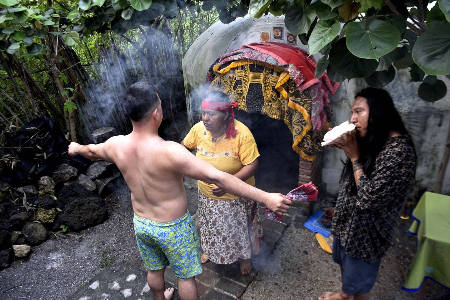 Sesión temazcal aspecto