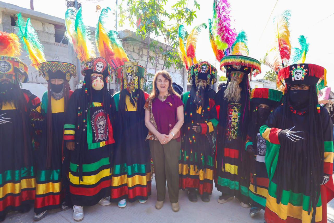 Chinelos rastas y gobernadora Margarita GS