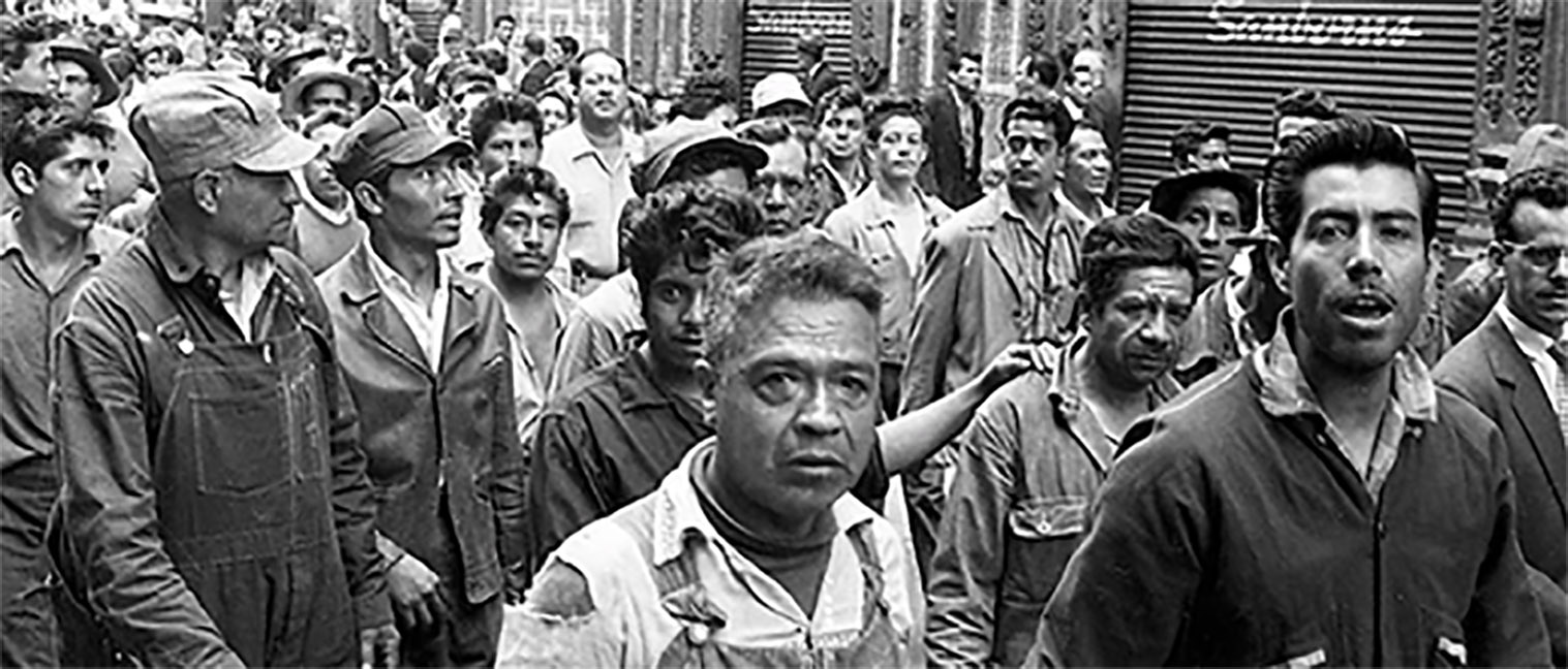 Rubén Jaramillo en marcha. Obtenida de la red