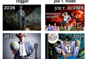 Imagen comparativa de los dos personajes